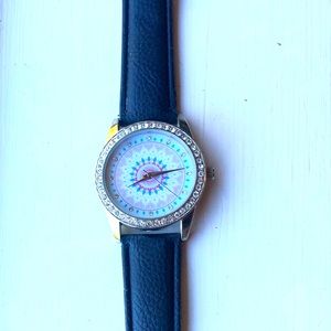 New Jessica Carlyle watch w/ rhinestone rim